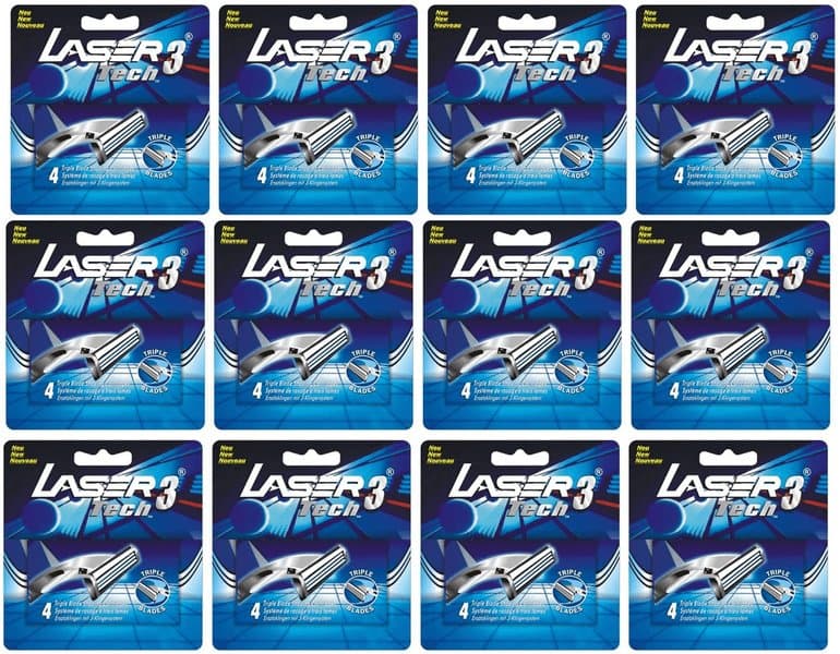 Rakblad 48st, Laser Tech3 kompatibla med Gillette Sensor3