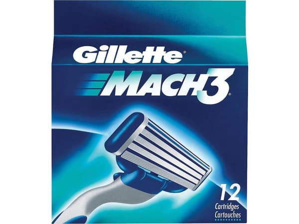 Gillette Mach 3 partakoneen terät - 12 kpl