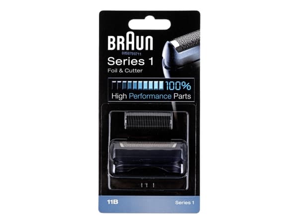 Braun Series 1 11B - Reservefolie og -skjærer - for barbermaskin - mørk blå - for Braun Series 1