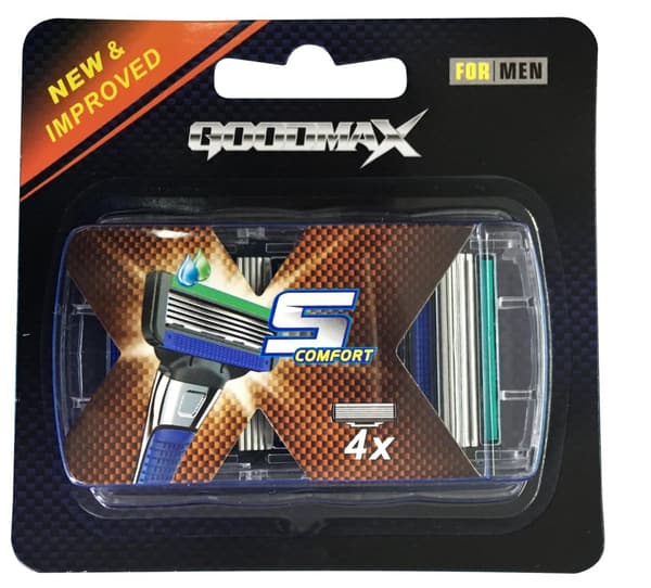 Rakblad för män 4-pack Goodmax5