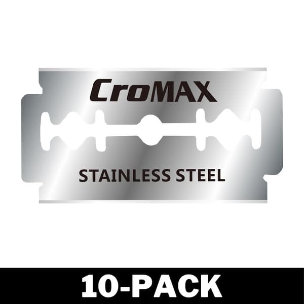 Premium Double Partaterä, Ruostumaton Teräsparturi 10-Pack