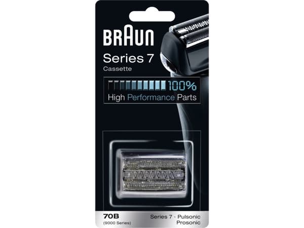 Braun Series 7 70B - Rakfolie - för rakapparat - svart - för Pulsonic 9565, 9585, 9595, Slim; Series 7