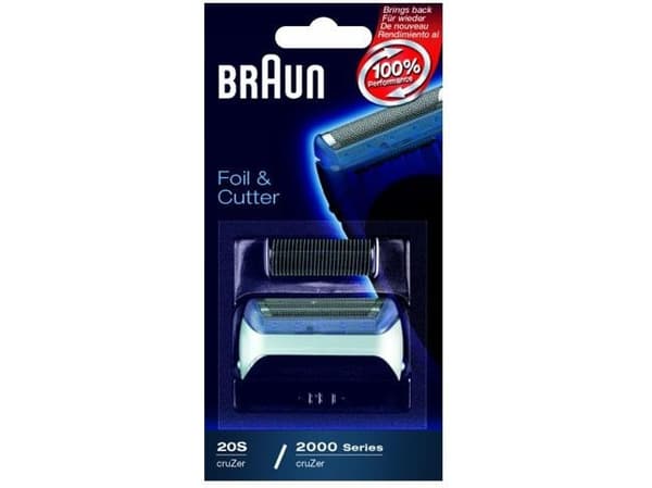 Braun Cruzer 20S - Reservefolie og -skjærer - for barbermaskin - for Braun cruZer; Series 1