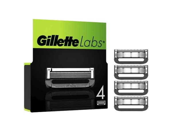 Gillette Labs, Systemklingen 6er, Män, Gillette, Labs, Rostfritt stål, Grå, 6 styck