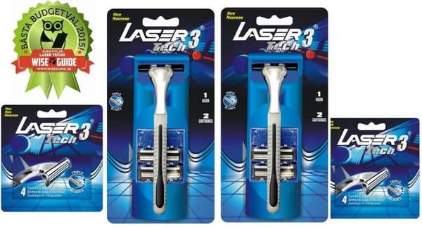 Laser Tech3 Rakhyvel 2-pack inklusive 12 rakblad