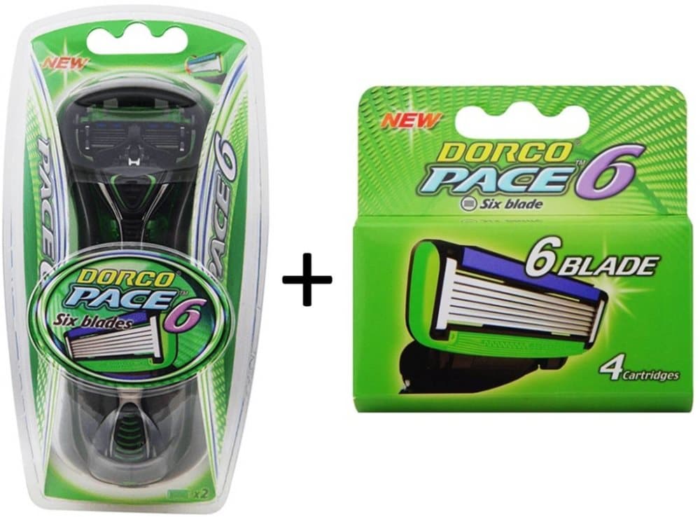 Dorco Pace6 rakhyvel + 6 rakblad