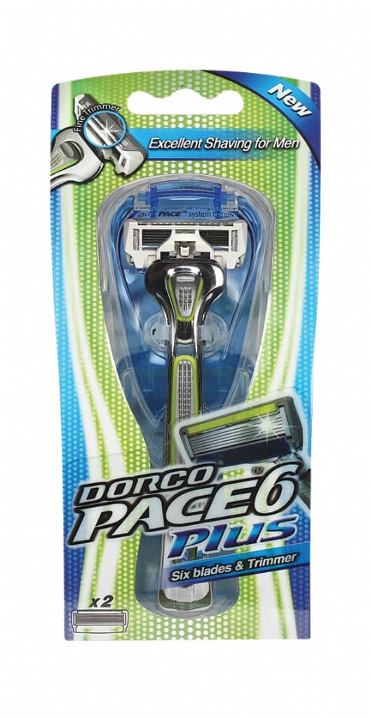 Rakhyvel + 2 rakblad Dorco Pace6 Plus
