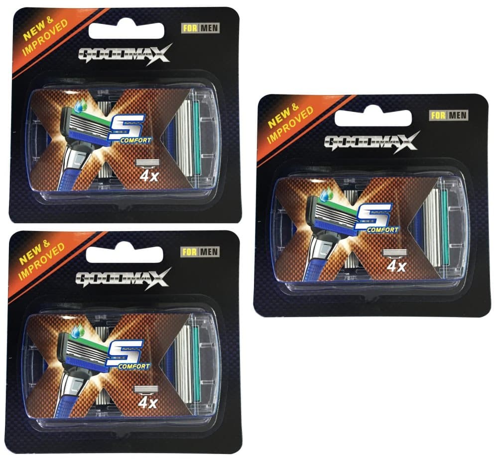Rakblad för män 12-pack Goodmax5