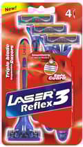 Miniatyrbild 2 av 2: Rakhyvel 24-pack Laser Reflex3, 3-bladiga rakhyvlar för män