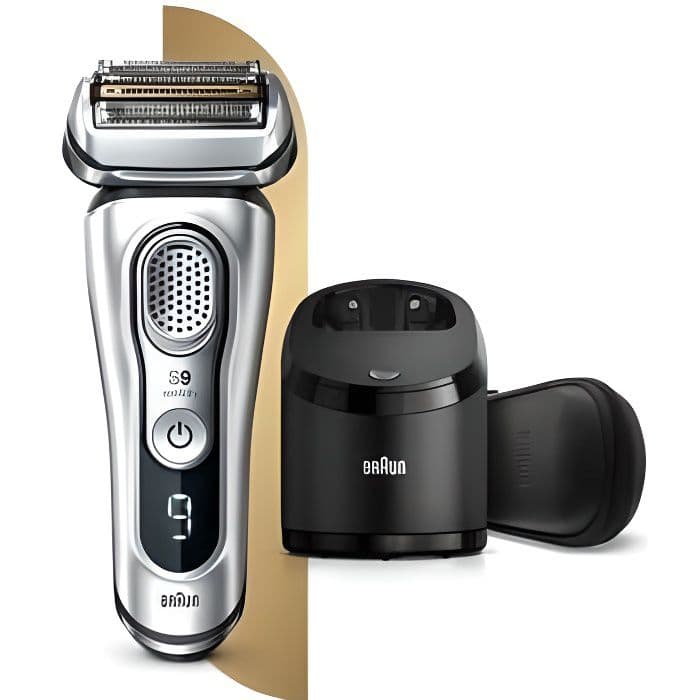 BRAUN Series 9 Elektrisk barbermaskine 9390cc - Mænds skæg - Clean & Charge Station
