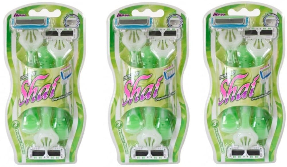 Rakhyvel Dorco Shai 9-pack , 6-bladig för kvinnor,tjejer