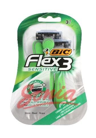 Bic The razor Flex 3-Sensitive 1op. 3szt