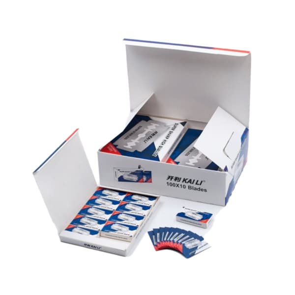 Barberblad Premium Dobbel-Barberblad Rustfrit Stål
