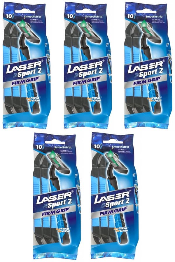 Rakhyvel 50-pack Laser Sport2 Firm Grip för män