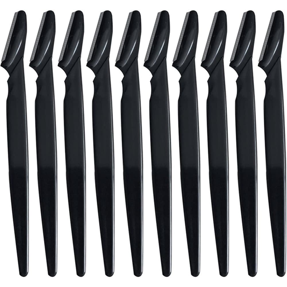 10x Ögonbrynsknivar - Svart