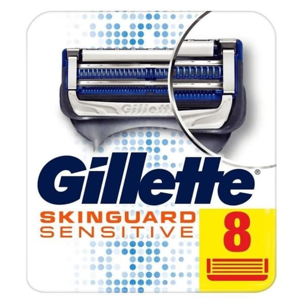 Gillette Skinguard Sensitive Razor Blades - Herr - Paket om 8