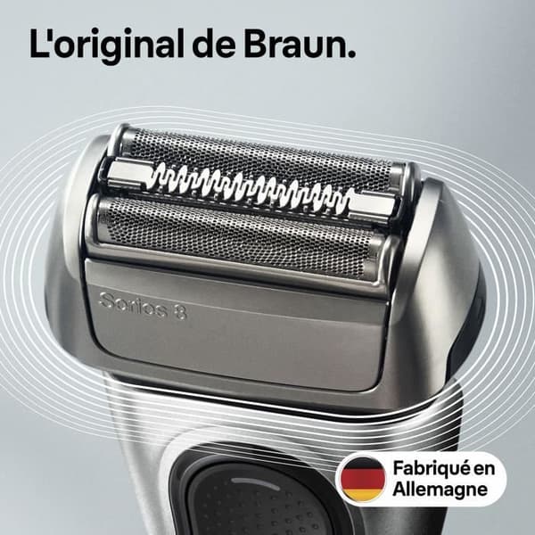 Reservoir - BRAUN - 83M - För elektrisk rakhyvel Series 8 - Silverfärgad