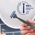 Miniatyrbild 2 av 4: Gillette Sensor3 Återvunnen engångsrakhyvel 3 blad x8