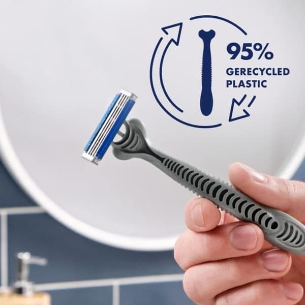 Gillette Sensor3 Återvunnen engångsrakhyvel 3 blad x8