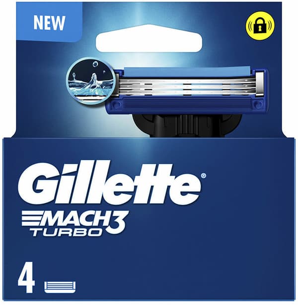 Shaving Razors Gillette MACH 3 TURBO (4 Units)