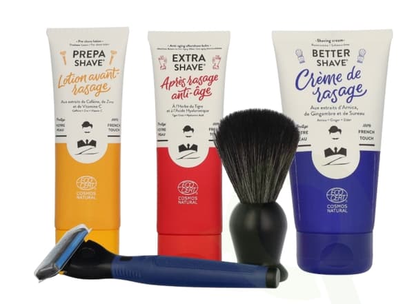 Monsieur Barbier The Super Daddy Box 325 ml Barberkrem 175 ml/barberkrem 75 ml/barberlotion 75 ml/barberbalsam 75 ml/rakespray/barberkost