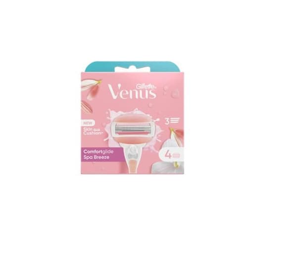GILLETTE - Venus - ComfortGlide Spa Breeze - Paket med 4 rakblad