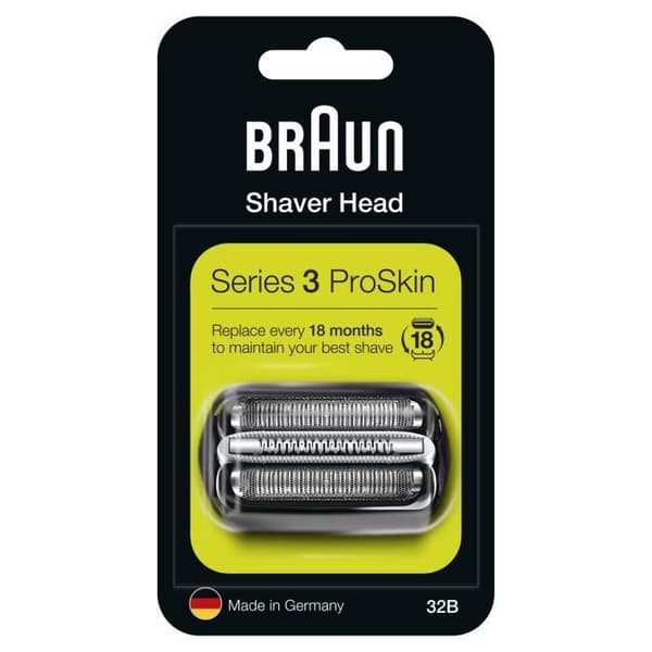 Ersättningskassett - BRAUN - 32B - För Series 3 elektrisk rakapparat - Svart