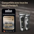 Miniatyrbild 4 av 5: Ersättningshuvud - BRAUN - 94M - Silver - Kompatibel Series 9 Pro och 9 - Byte var 18:e månad