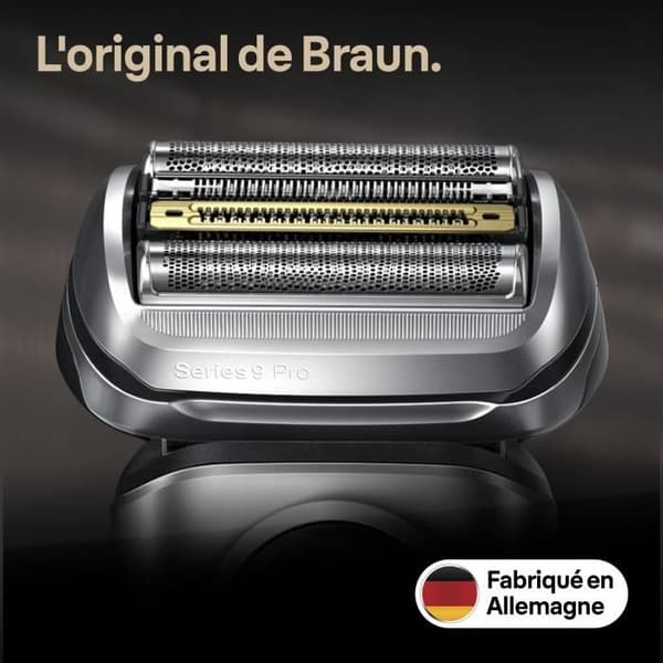 Ersättningshuvud - BRAUN - 94M - Silver - Kompatibel Series 9 Pro och 9 - Byte var 18:e månad