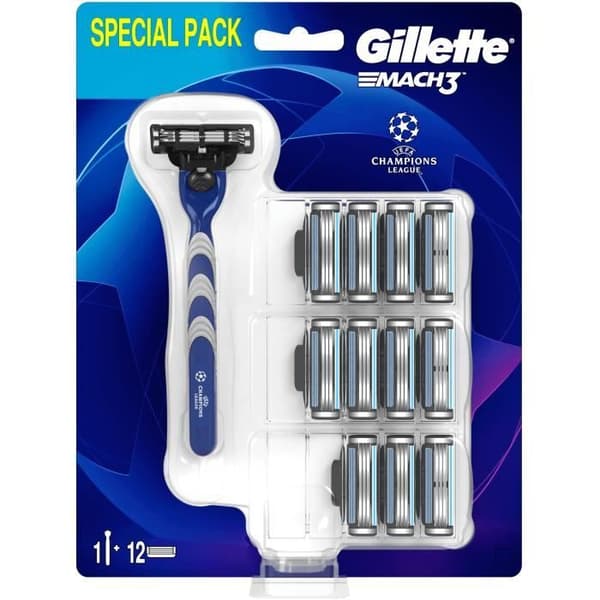 GILLETTE Mach3 + 11 Blades rakhyvel för män