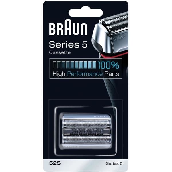 Ersättningskassett - BRAUN - 52S - För Series 5 elektrisk rakapparat - Silver