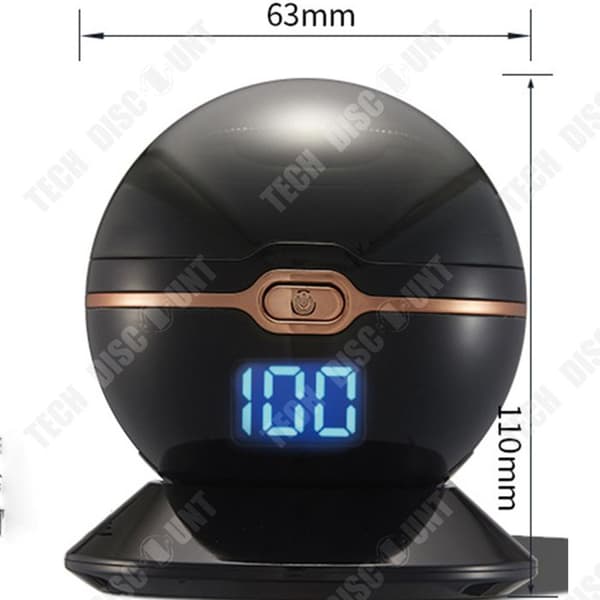 TD® Electric RazorNew RazorBody Wash RazorMini Sphere Razor for MenWet and Dry RazorDubbel rakhyvel