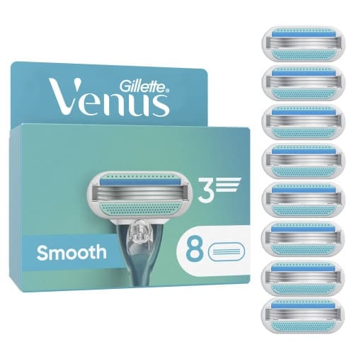 Venus - Gillette Venus Smooth Razor Blades for Women - Blue/White - 8 pcs