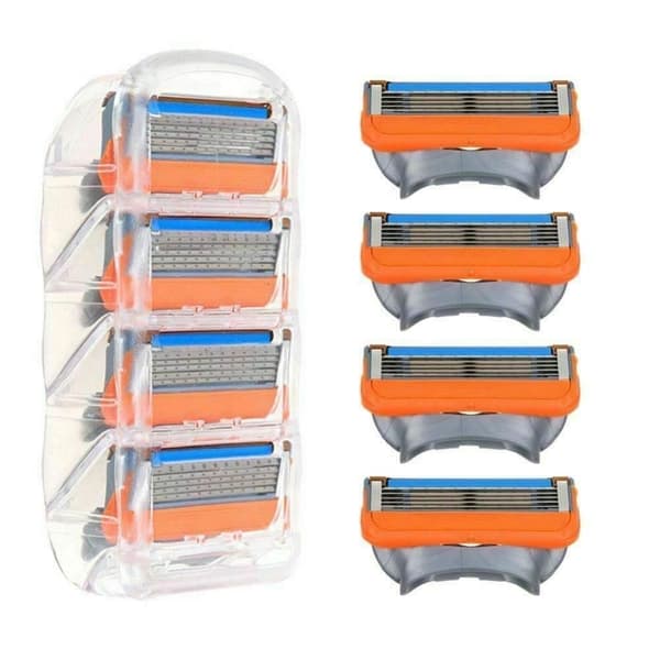 8-pack ersättningsblad för Fusion manuella rakhyvlar Ersättningsblad Ersättningsblad för rakhyvlar Snygg orange 8 ersättningsblad för män rakblad
