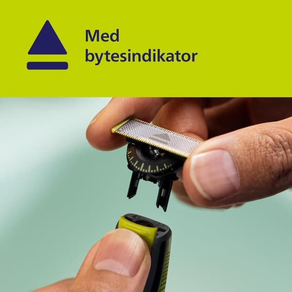 Kompatibla Philip OneBlade Rakblad 2-pack