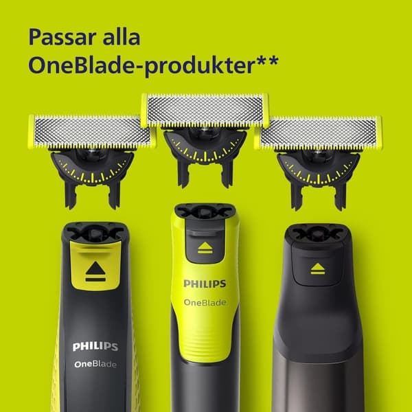 Kompatibla Philip OneBlade Rakblad 2-pack