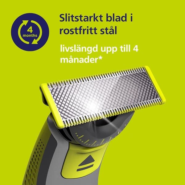 Kompatibla Philip OneBlade Rakblad 2-pack