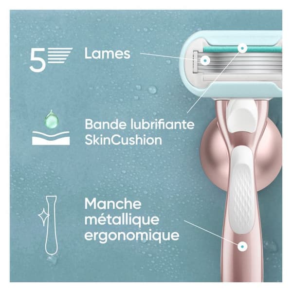 Rasoir Venus PRO Smooth Sensitive + 3 påfyllningar