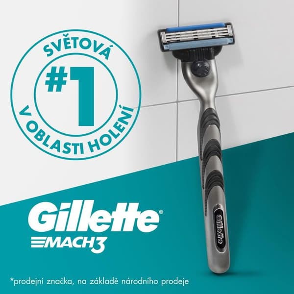 GILLETTE Mach3 8 st Extra Comfort Rakgel 200 ml