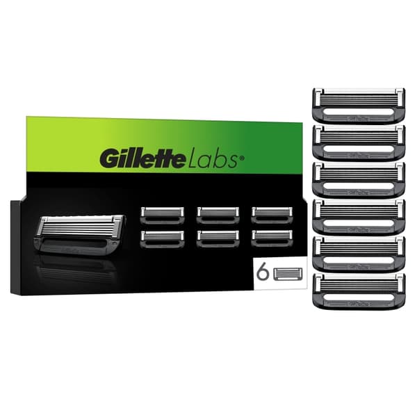Gillette GilletteLabs Partakoneen terät - vihreä/musta - 6 kpl