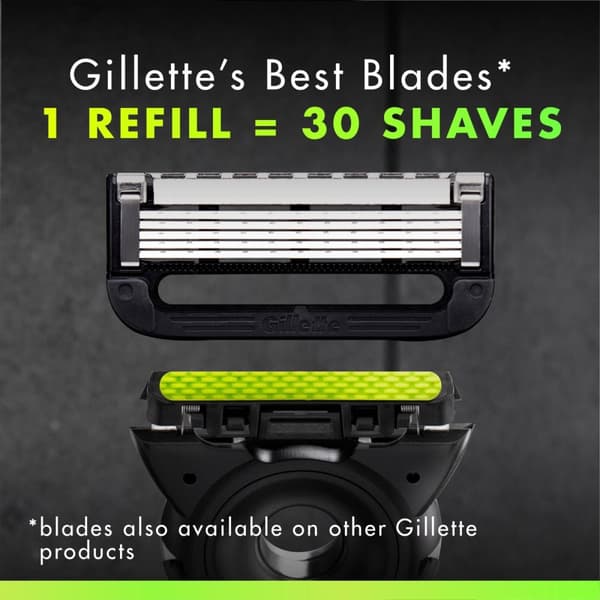 Gillette Rakhyvel Labs + 2st rakblad, magnetiskt ställ & resefodral