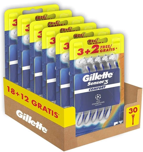 Rakblad säljs ensamt Gillette Comfort Engångsblad för män 60 g