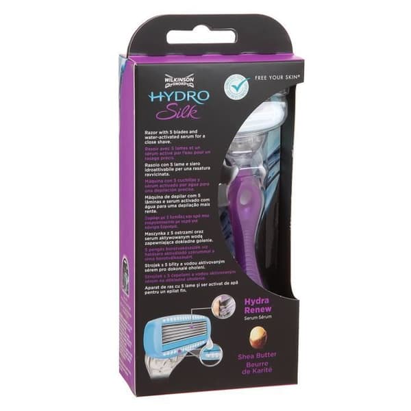 Wilkinson Sword Hydro Silk Razor för kvinnor med fuktgivande medel