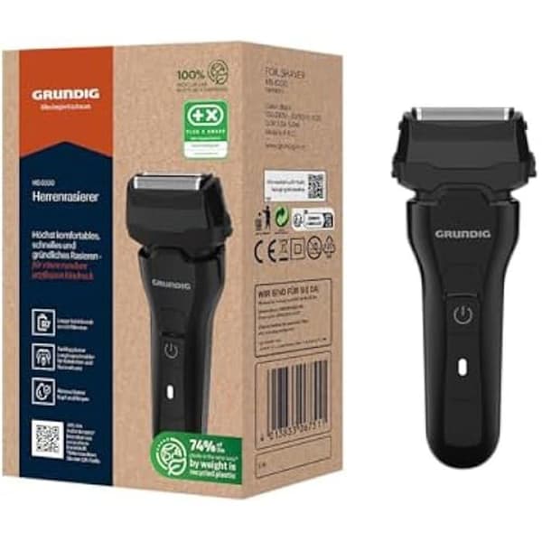 Trimmer - GRUNDIG - MS 6330 - Batteridriven - Trippelt skärsystem - 60 min autonomi