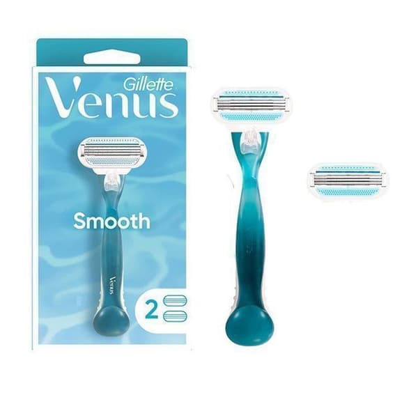Gillette VENUS rakhyvel + 2 refills med 3 blad, Gillette rakhyvel för kvinnor