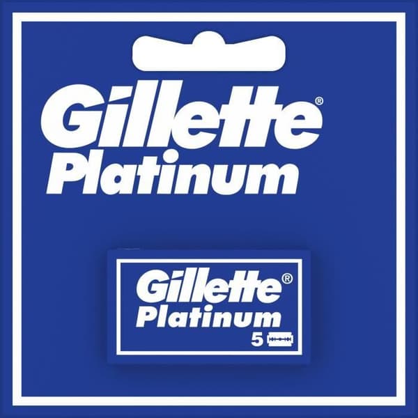 GILLETTE Platinum rakblad för män x5