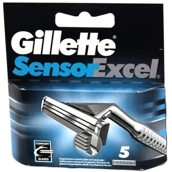Gilette Sensor Excel - rakblad av reservdelar (pack av 5)[102]