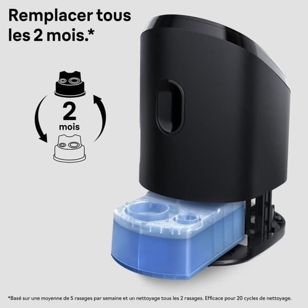 3-i-1-påfyllning - BRAUN - ShaverCare - För SmartCare-stationer, hygienisk rengöring - Paket med 6