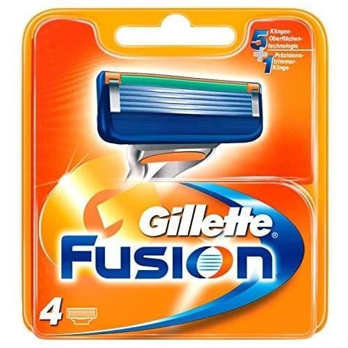 Rakhyvel - GILLETTE - Fusion - 4 Blad - Kompatibel med Gel - För Män