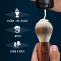 Pikkukuva 7 / 8: King C. Gillette Shaving Brush - Rakborste med trähandtag